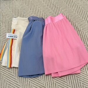 Girls Skort Set - Cream, lilac, and Pink